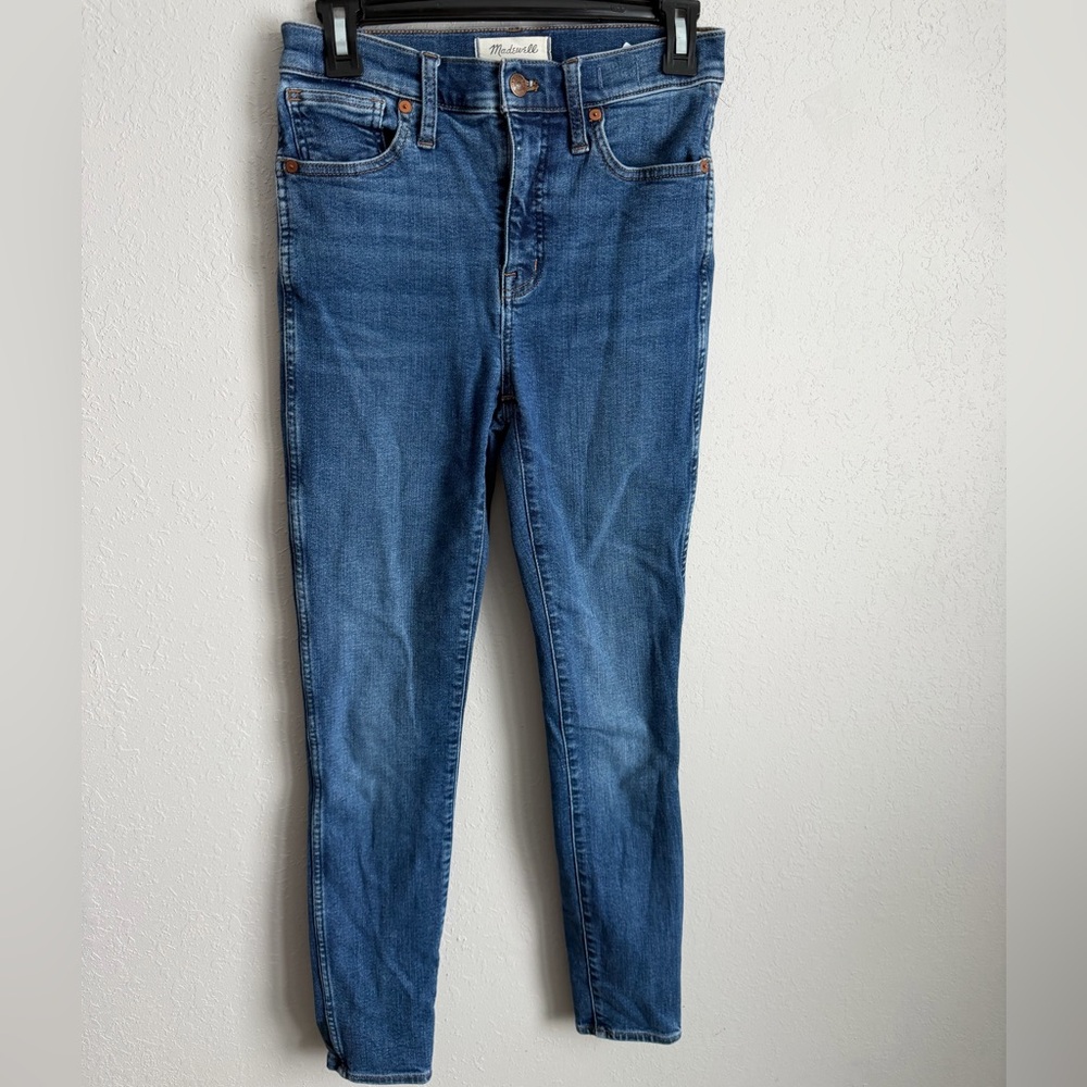 Madewell 10” High Rise Skinny Jeans Womens 26 Mid Wash Blue Denim Casual